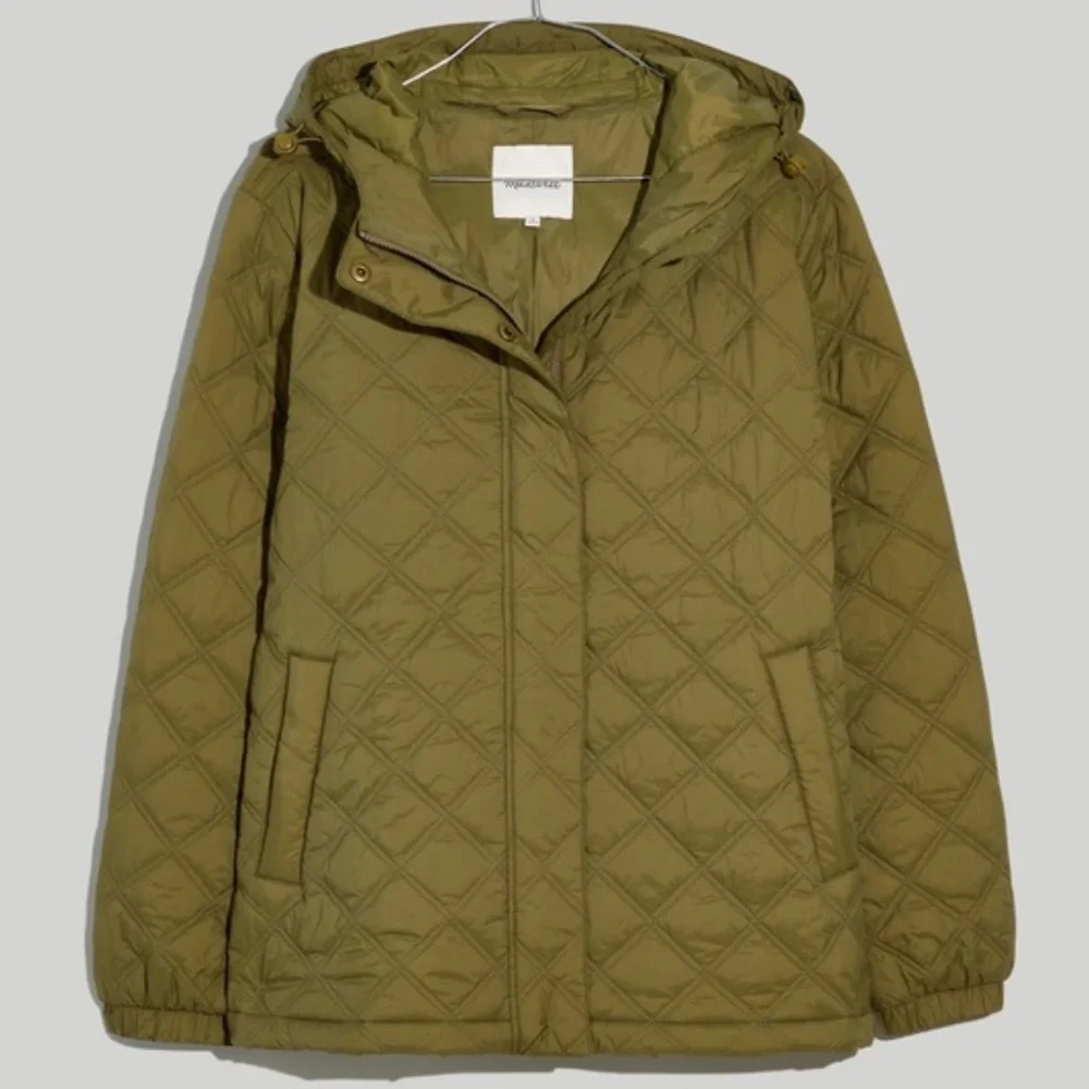 MadewellOlive Quilted Women's Jacket - Picture 1 of 3